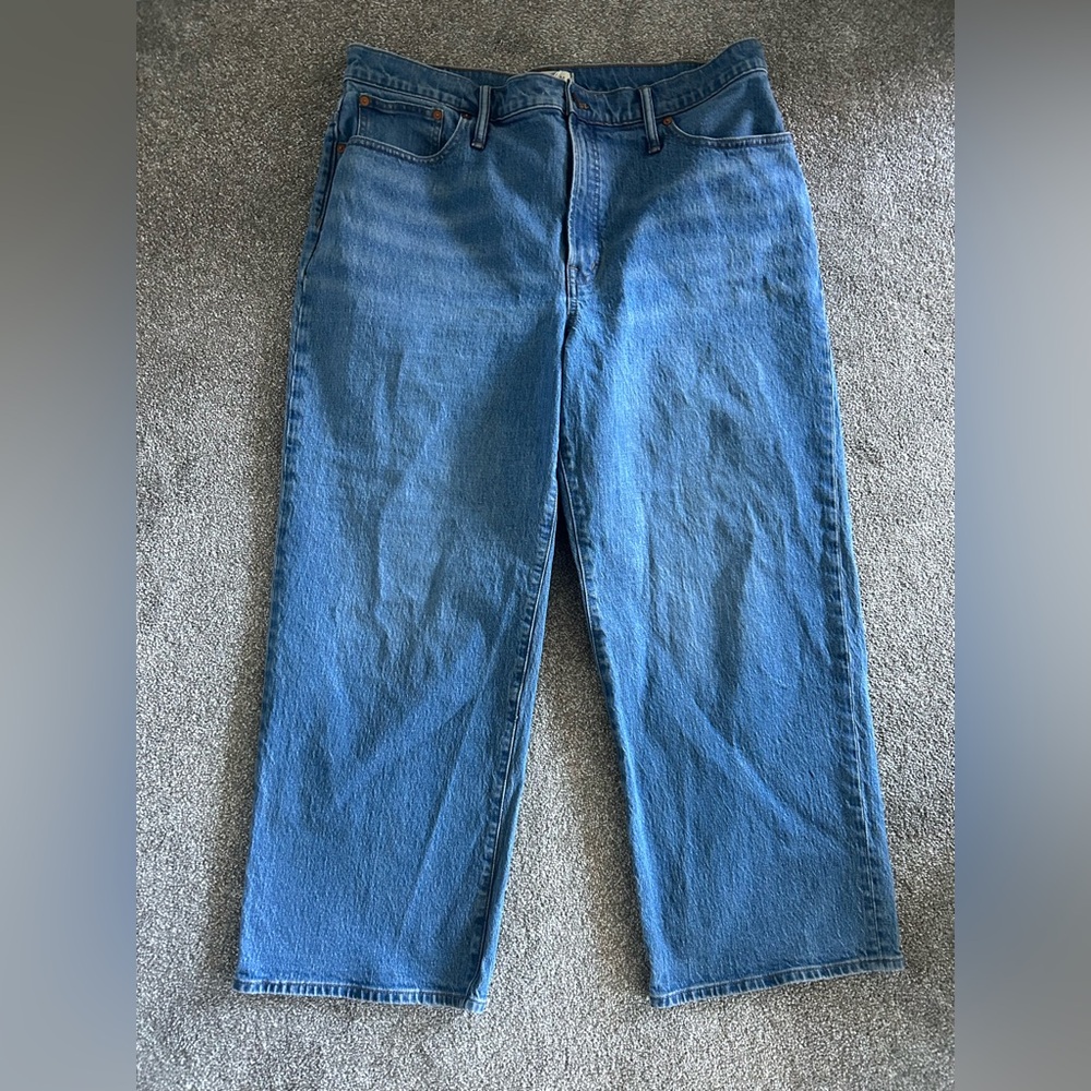 Madewell Wide Leg Crop Jeans